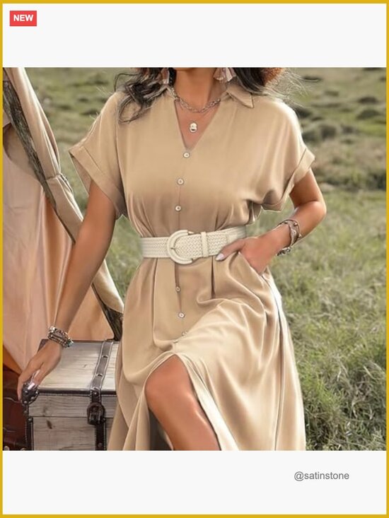 Wide Braided Boho Belt with Half-Circle Buckle main image 4